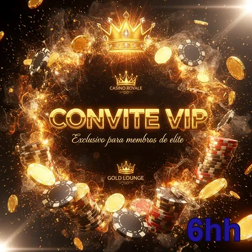Convite VIP exclusivo do site 6hh, destacando detalhes sofisticados e atrações especiais.