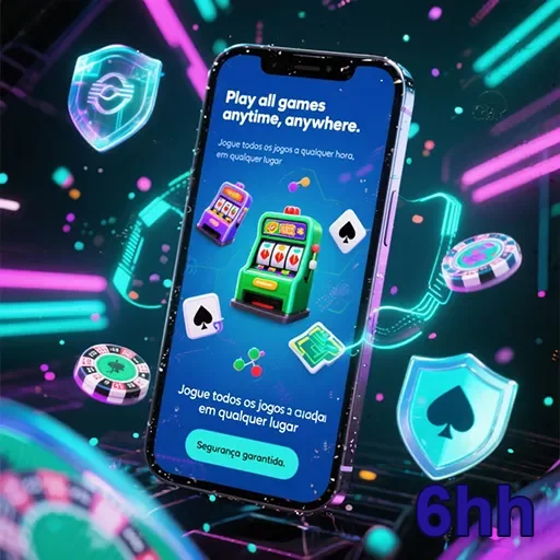 Jogador se divertindo em uma slot game no cassino 6hh